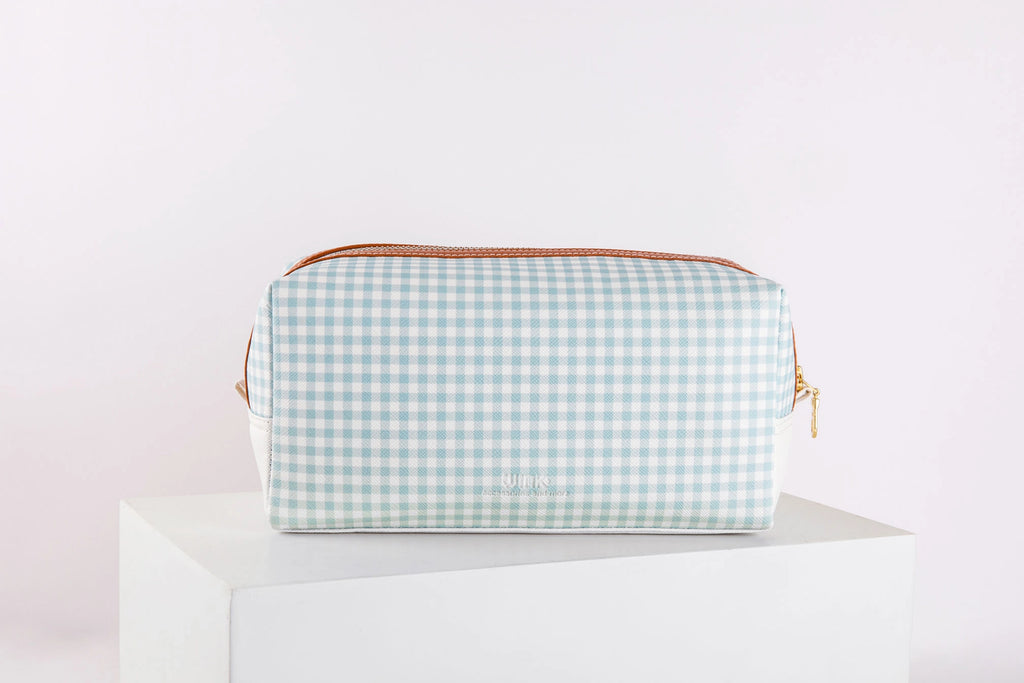 Pattern Of Joy Blue Toiletry Rectangular Pouches – Set Of 2