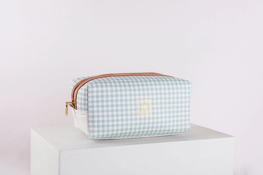 Pattern Of Joy Blue Toiletry Rectangular Pouches – Set Of 2