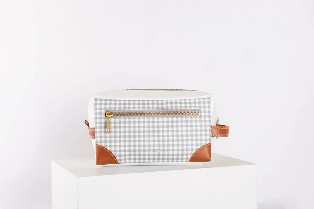 Pattern Of Joy Grey Box Pouch – Set of 2