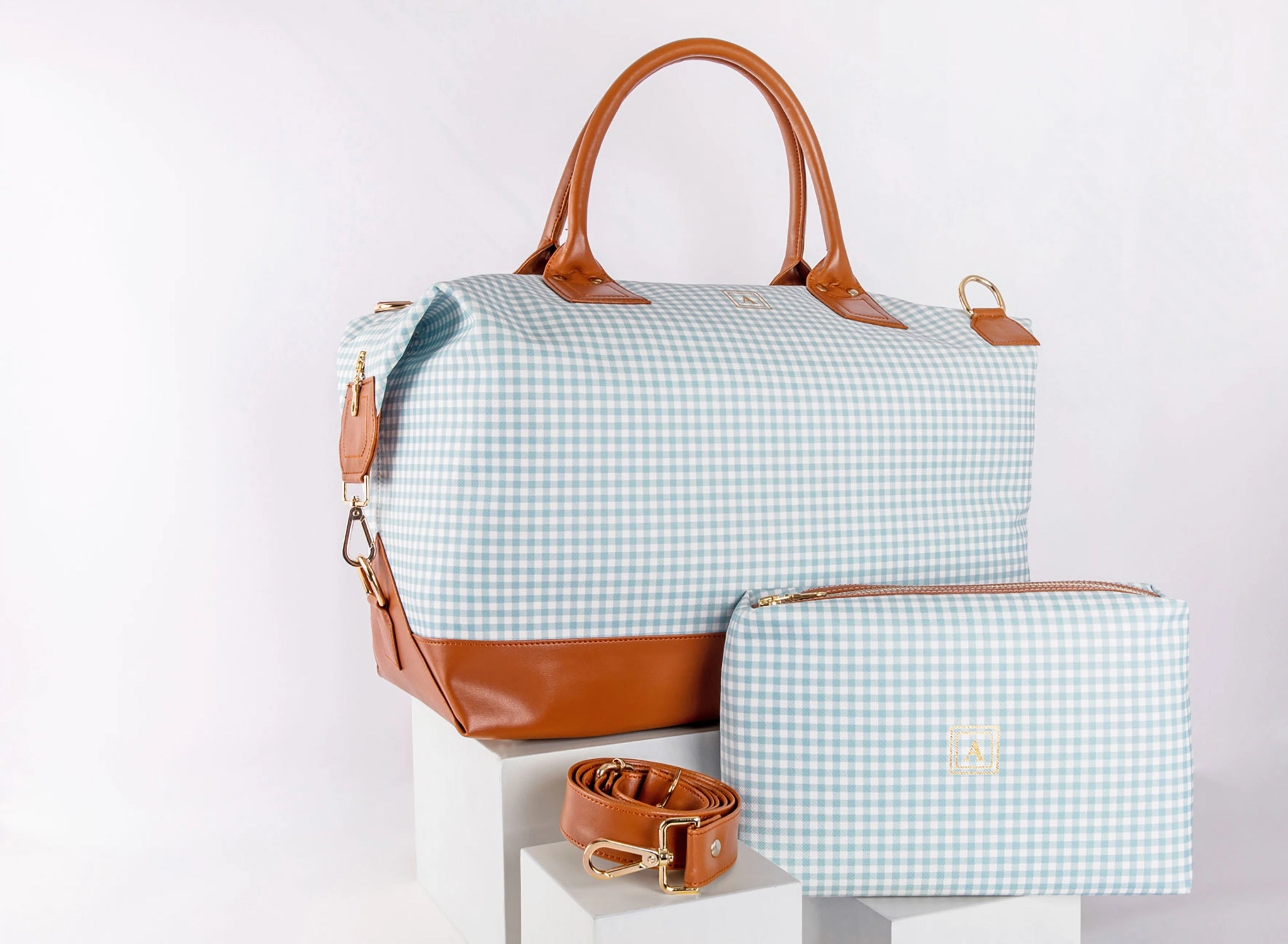 Pattern Of Joy Blue Duffle bag