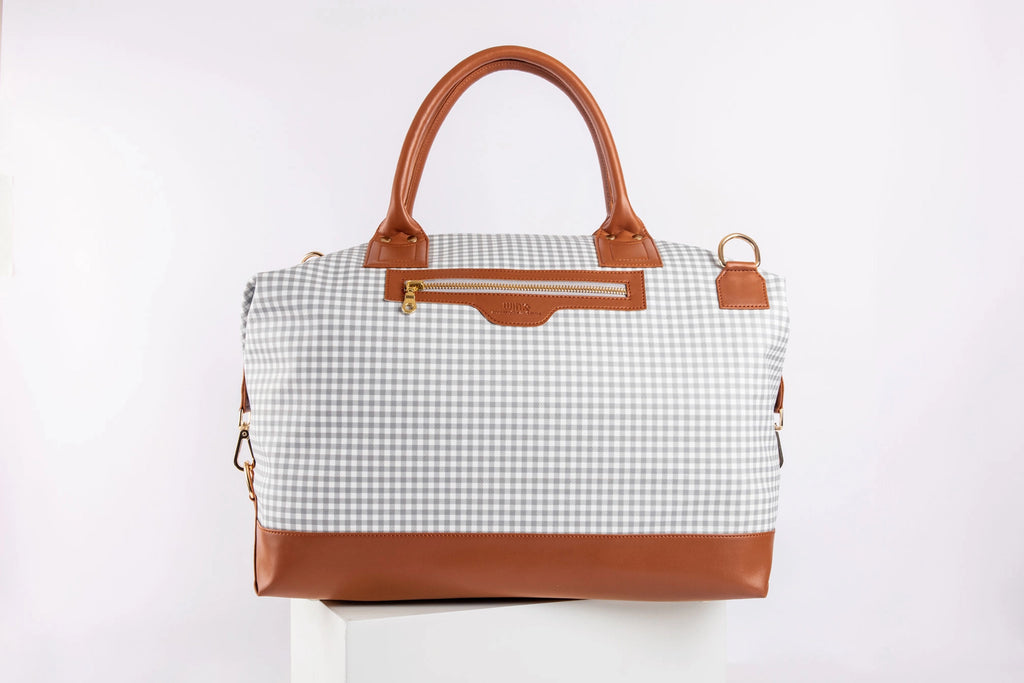 Pattern Of Joy Grey Duffle Bag for Men
