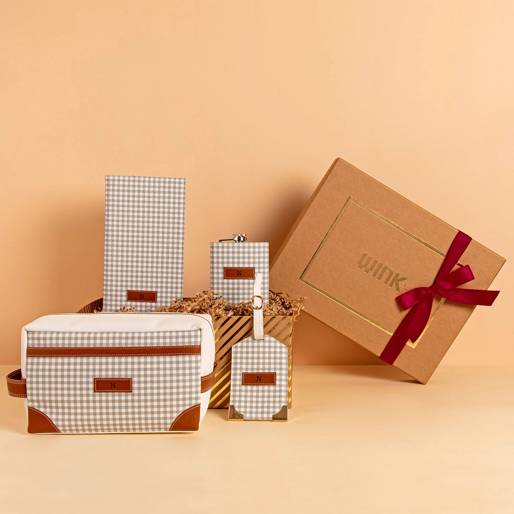 Pattern Of Joy Grey Hamper 1