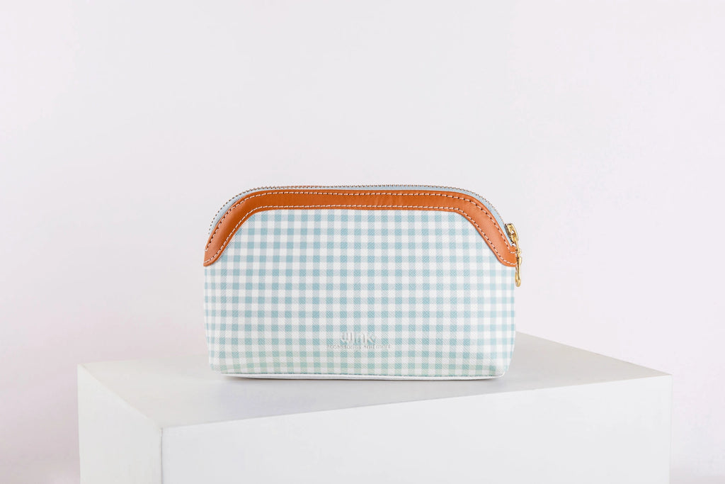 Pattern Of Joy Blue Mini Oval Pouch