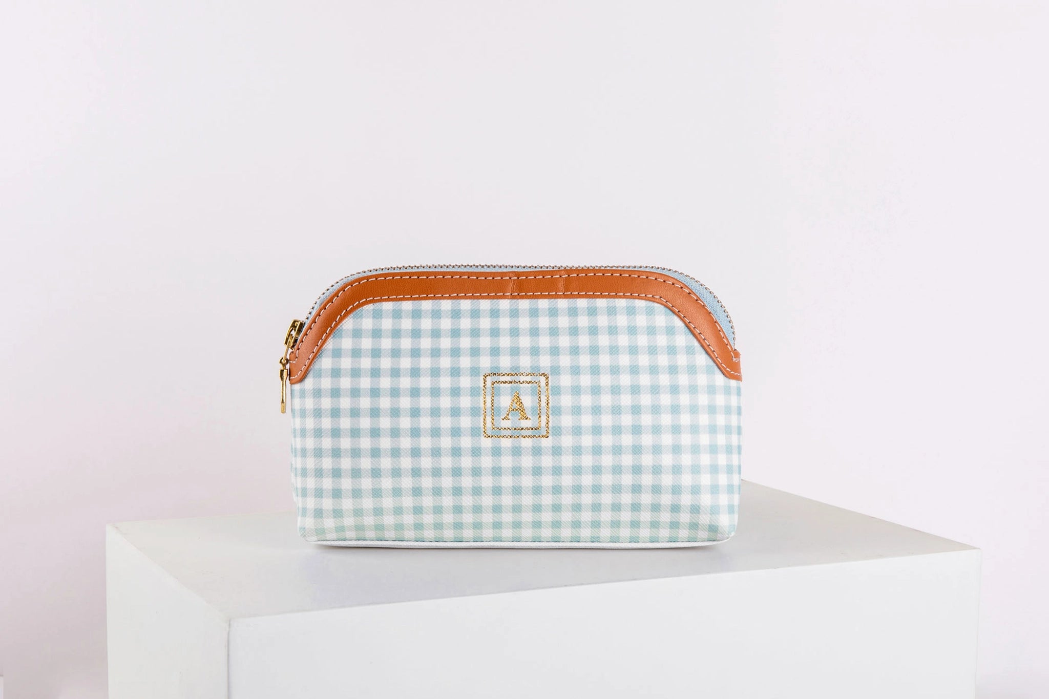 Pattern Of Joy Blue Mini Oval Pouch