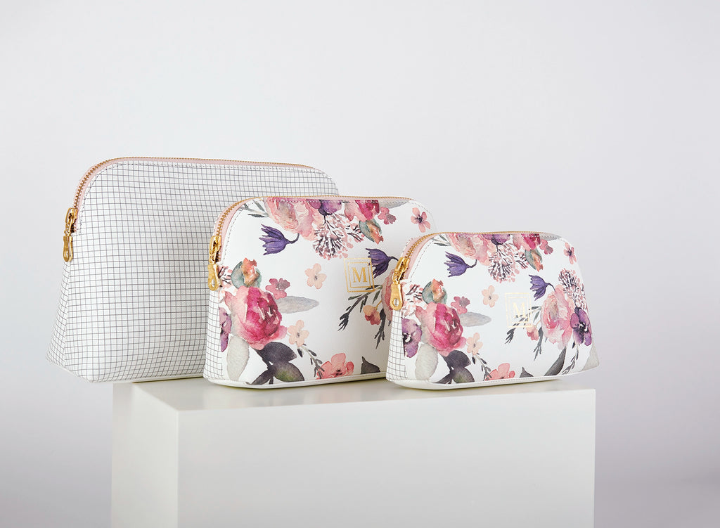 Gardenia Oval All Purpose Pouches – Set Of 3