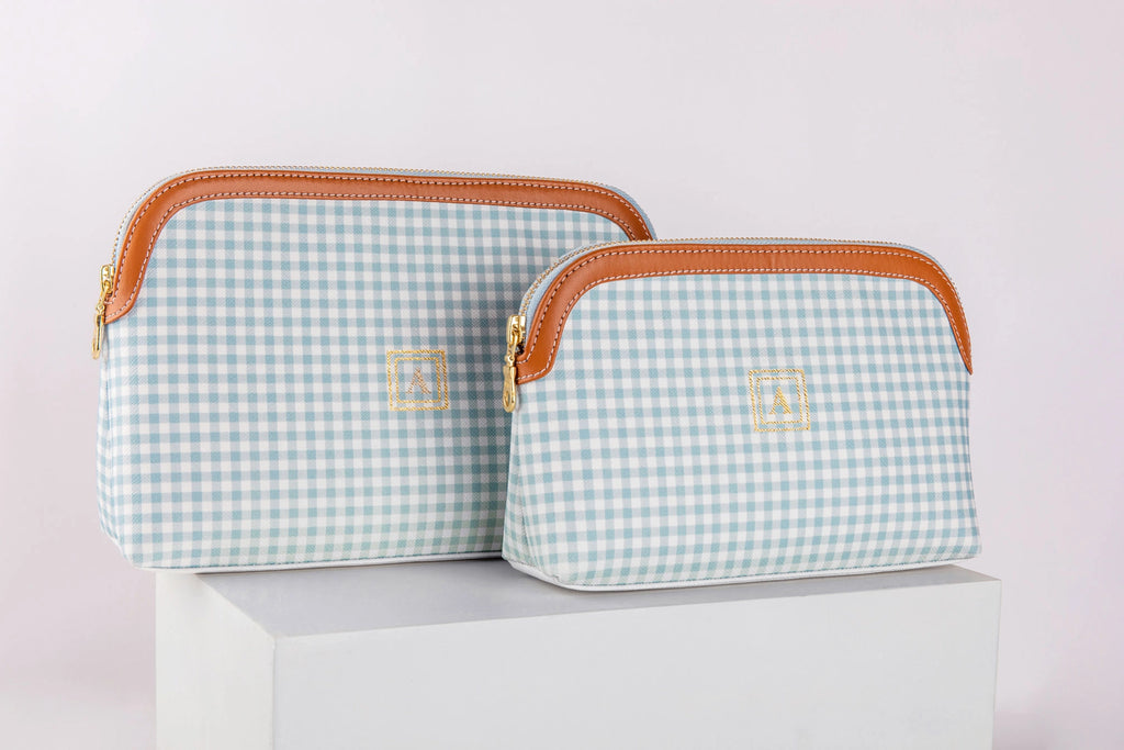 Pattern Of Joy Blue Oval All Purpose Pouch – Set of 2