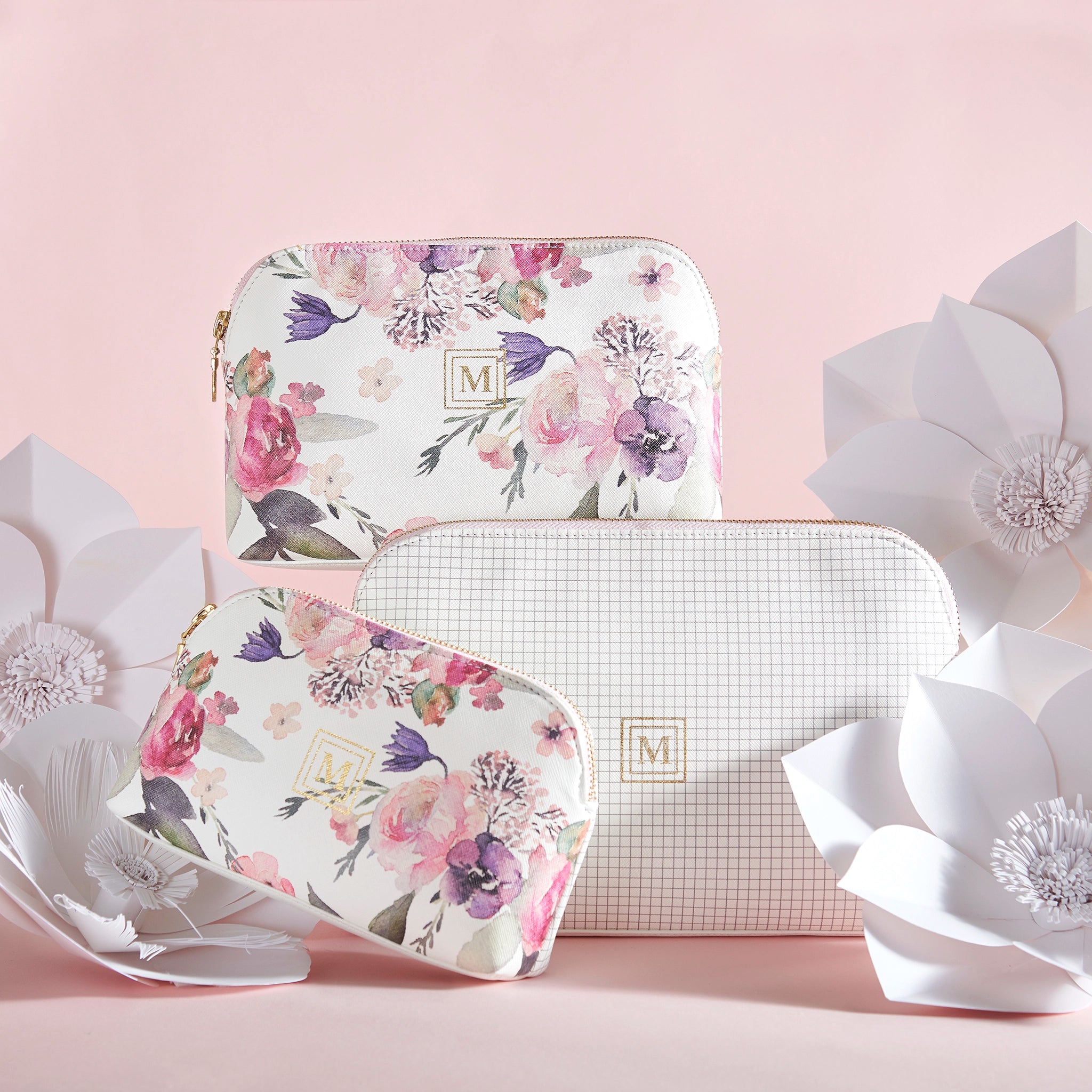 Gardenia Oval All Purpose Pouches – Set Of 3