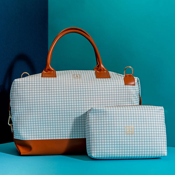 Pattern Of Joy Blue Duffle bag
