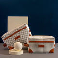Pattern Of Joy Grey Box Pouch – Set of 2