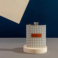 Pattern Of Joy Grey Hip Flask