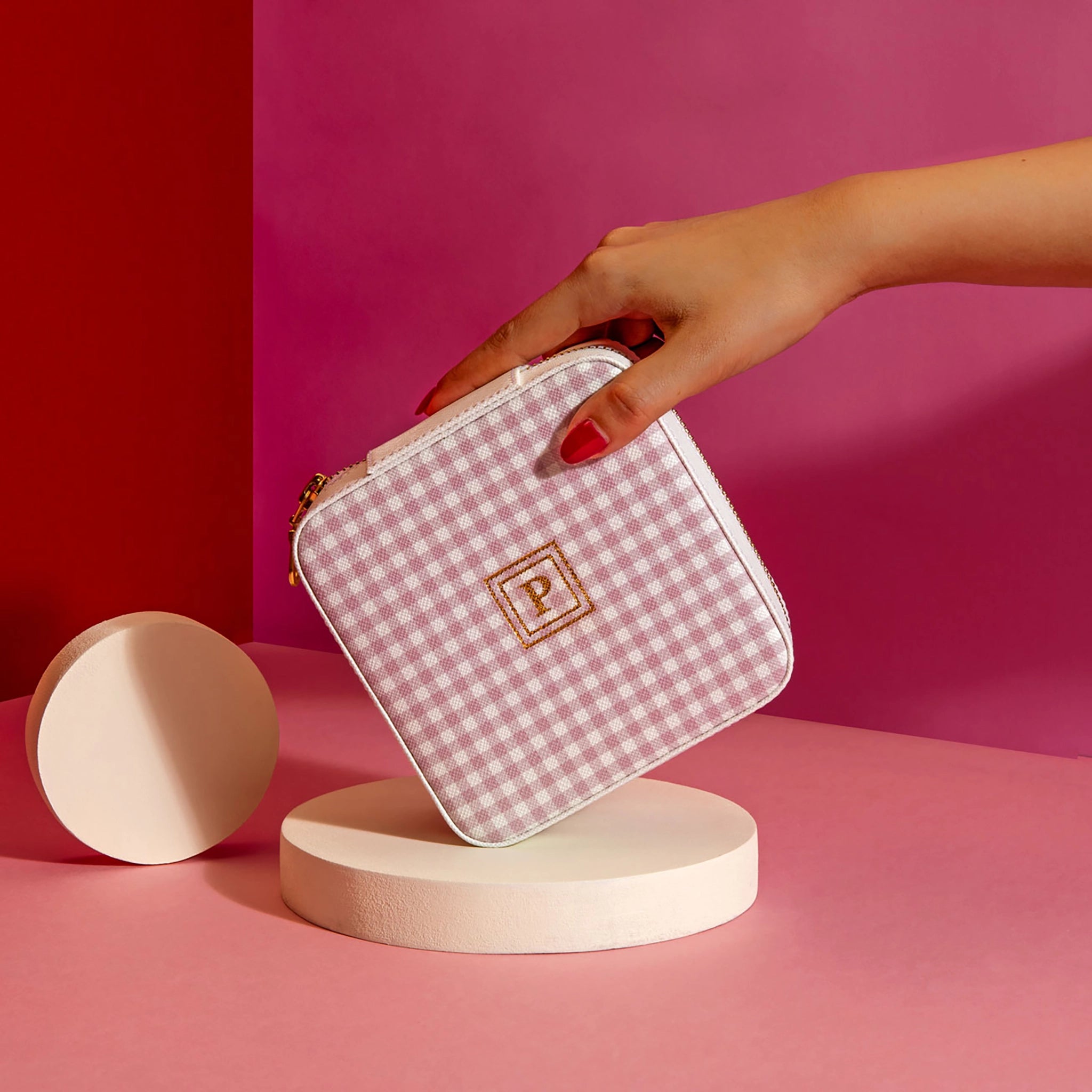 Pattern Of Joy Pink Jewelry Organizer