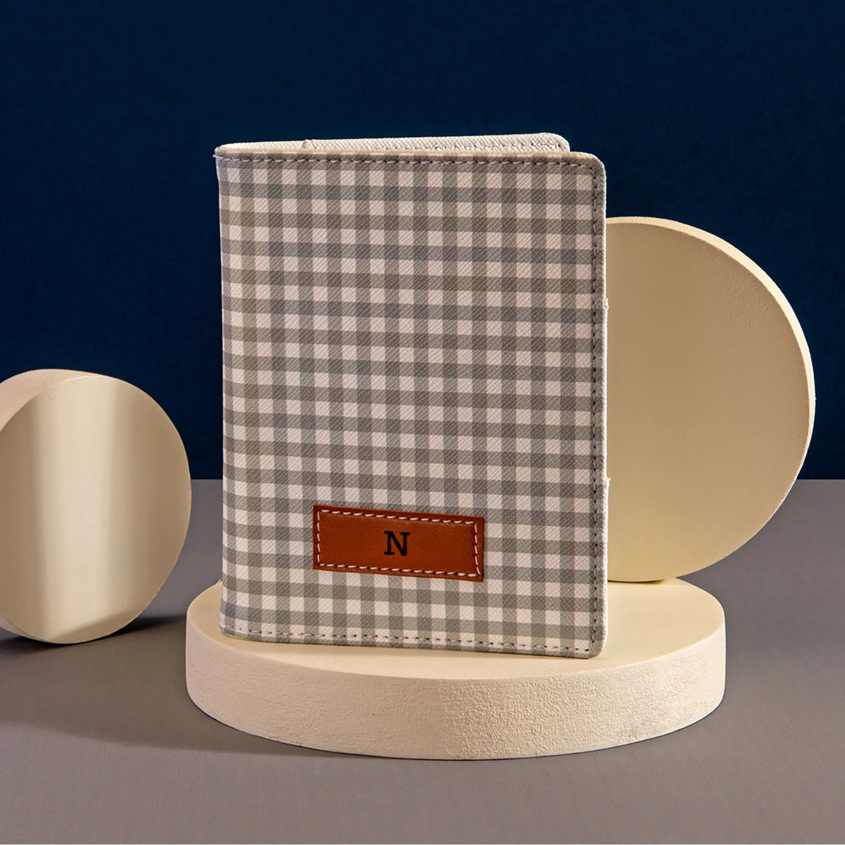 Pattern Of Joy Grey Passport Sleeve