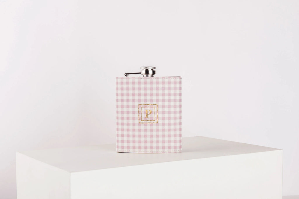 Pattern Of Joy Pink Hip Flask