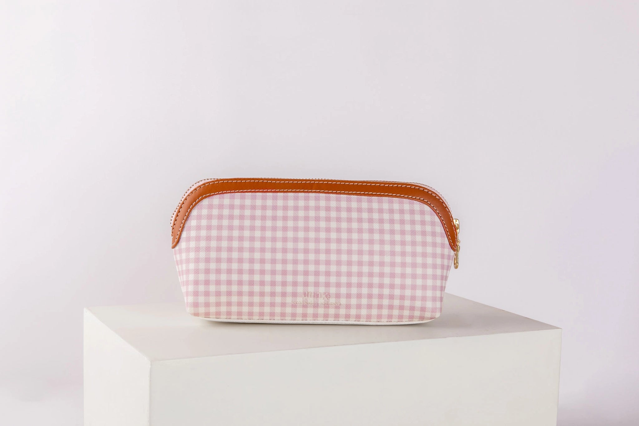 Pattern Of Joy Pink Wide Base Makeup Pouch – Set of 2