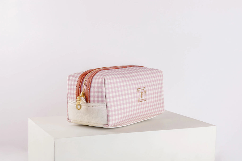 Pattern Of Joy Pink Rectangular Toiletry Pouches – Set Of 2