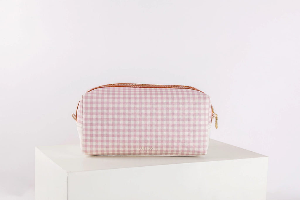 Pattern Of Joy Pink Rectangular Toiletry Pouches – Set Of 2