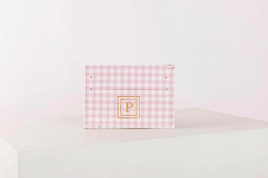 Pattern Of Joy Pink Card Holder